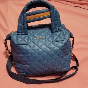 MZ Wallace Quilted Crossbody Bag in Blue